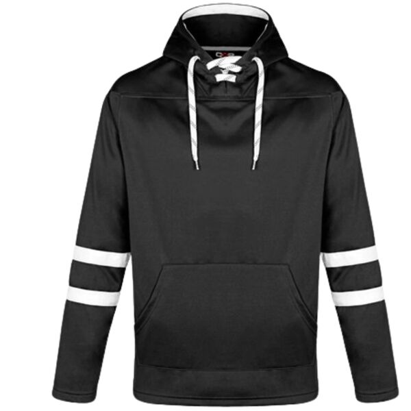 Dangle - Adult Pullover Hockey Lace Hooded Sweatshirt Thumbnail